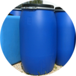 plastic drums